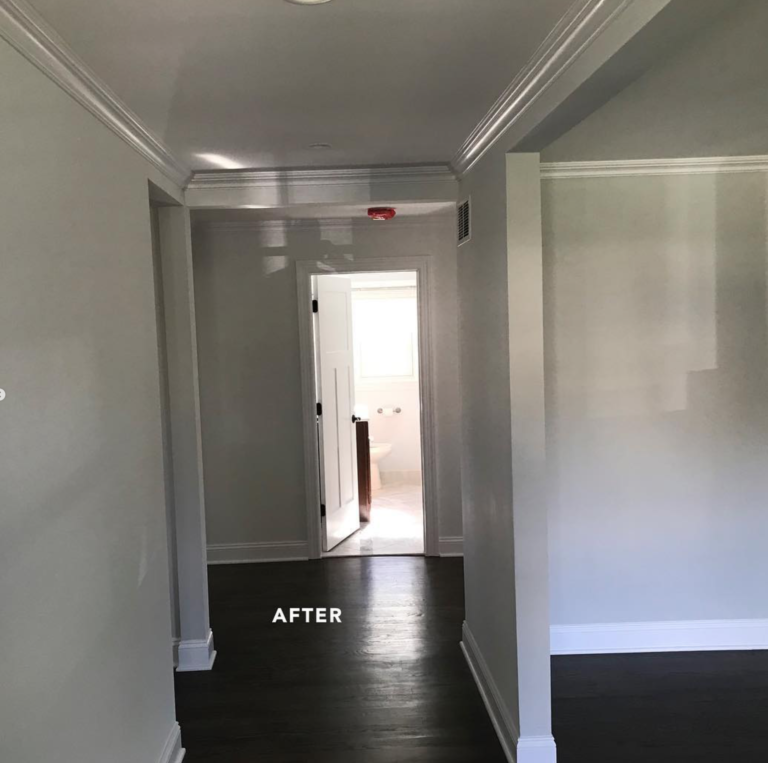 What a Fresh coat of paint can do to a hallway. by Surfwood Solutions, Monmouth County, NJ